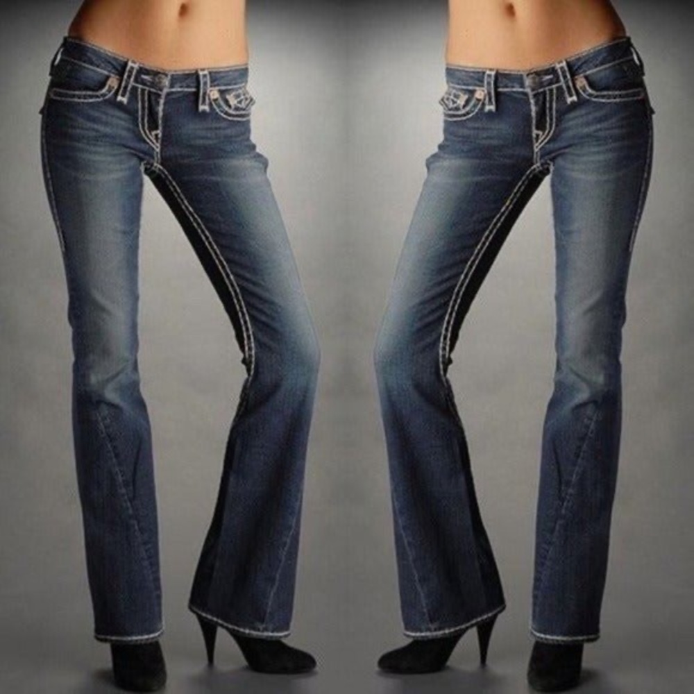True Religion Disco Joey Big T Jeans Size 25